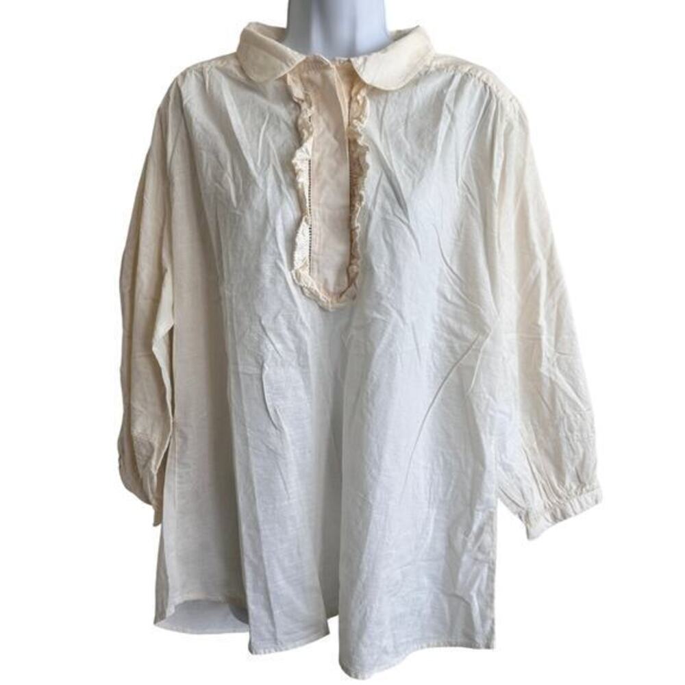 Marie Louise de Monterey long sleeves cotton blouse size‎ M